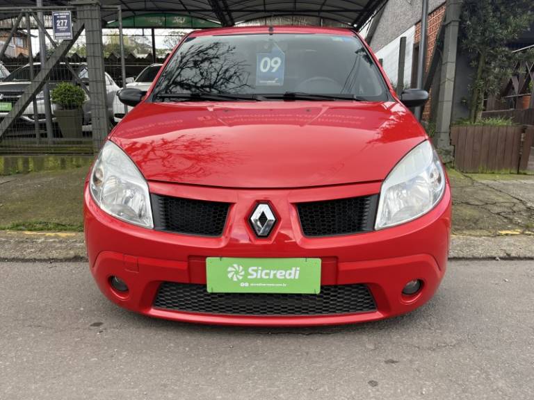 RENAULT - SANDERO - 2008/2009 - Vermelha - R$ 25.900,00